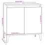Armario para lavabo madera contrachapada blanco 58x33x60 cm de vidaXL, Tocadores de baño - Ref: Foro24-821260, Precio: 48,39 ...