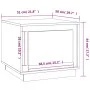 Mesa de centro madera contrachapada roble marrón 51x50x44 cm de vidaXL, Mesas de centro - Ref: Foro24-819875, Precio: 50,99 €...