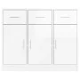 Aparador madera de ingeniería blanco brillante 91x28x75 cm de vidaXL, Aparadores - Ref: Foro24-823010, Precio: 129,47 €, Desc...