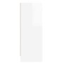 Aparador madera de ingeniería blanco brillante 91x28x75 cm de vidaXL, Aparadores - Ref: Foro24-823010, Precio: 130,87 €, Desc...