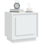 Mesitas de noche 2 uds madera contrachapada blanco 44x35x45 cm de vidaXL, Mesitas de noche - Ref: Foro24-819837, Precio: 51,8...