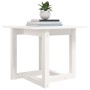 Mesa de centro de madera maciza de pino blanca 50x50x45 cm en Mesas de centro | Comprar online en Foru.es
