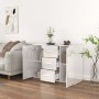 Aparador de madera contrachapada blanco brillante 91x29,5x65 cm de vidaXL, Aparadores - Ref: Foro24-823344, Precio: 108,79 €,...