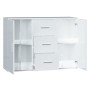 Aparador de madera contrachapada blanco brillante 91x29,5x65 cm de vidaXL, Aparadores - Ref: Foro24-823344, Precio: 108,79 €,...