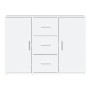 Aparador de madera contrachapada blanco brillante 91x29,5x65 cm de vidaXL, Aparadores - Ref: Foro24-823344, Precio: 108,79 €,...
