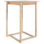 Mesa alta de bar de madera maciza de pino 80x80x110 cm en Mesas de comedor | Comprar online en Foru.es