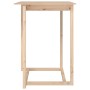 Mesa alta de bar de madera maciza de pino 80x80x110 cm en Mesas de comedor | Comprar online en Foru.es