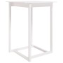 Mesa alta de bar madera maciza de pino blanca 80x80x110 cm en Mesas de comedor | Comprar online en Foru.es