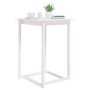 Mesa alta de bar madera maciza de pino blanca 80x80x110 cm en Mesas de comedor | Comprar online en Foru.es