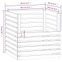 Compostador de madera maciza de pino 80x80x78 cm en Compostaje | Comprar online en Foru.es