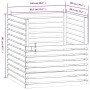 Compostador de madera maciza de pino 100x100x102 cm en Compostaje | Comprar online en Foru.es