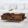 Mesa de centro madera contrachapada roble ahumado 90x50x36,5 cm de vidaXL, Mesas de centro - Ref: Foro24-821113, Precio: 47,6...