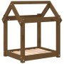 Cama para perros madera maciza pino marrón miel 61x50x70 cm en Camas para perros | Comprar online en Foru.es