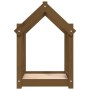 Cama para perros madera maciza pino marrón miel 61x50x70 cm en Camas para perros | Comprar online en Foru.es