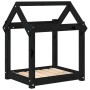 Cama para perros madera maciza de pino negro 61x50x70 cm en Camas para perros | Comprar online en Foru.es