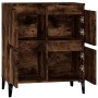 Aparador madera contrachapada color roble ahumado 60x35x70 cm de vidaXL, Aparadores - Ref: Foro24-821169, Precio: 81,86 €, De...