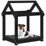 Cama para perros madera maciza de pino negro 61x50x70 cm en Camas para perros | Comprar online en Foru.es