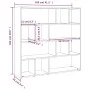 Estantería de libros/divisor de espacios negro 105x24x102 cm de vidaXL, Divisores de ambientes - Ref: Foro24-823246, Precio: ...