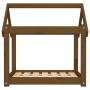 Cama para perros madera maciza pino marrón miel 71x55x70 cm en Camas para perros | Comprar online en Foru.es