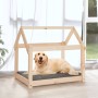 Cama para perros madera maciza de pino 81x60x70 cm en Camas para perros | Comprar online en Foru.es