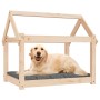 Cama para perros madera maciza de pino 81x60x70 cm en Camas para perros | Comprar online en Foru.es