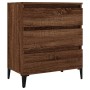 Aparador madera contrachapada marrón roble 60x35x70 cm de vidaXL, Aparadores - Ref: Foro24-823055, Precio: 60,50 €, Descuento: %