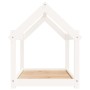 Cama para perros madera maciza de pino blanco 81x60x70 cm en Camas para perros | Comprar online en Foru.es