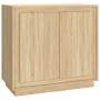 Aparador madera contrachapada color roble Sonoma 80x34x75 cm de vidaXL, Aparadores - Ref: Foro24-819887, Precio: 90,02 €, Des...