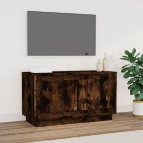Mueble para TV madera contrachapada roble ahumado 80x35x45 cm de vidaXL, Muebles TV - Ref: Foro24-819857, Precio: 51,13 €, De...