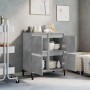 Aparador de madera contrachapada gris hormigón 60x35x70 cm de vidaXL, Aparadores - Ref: Foro24-821168, Precio: 72,15 €, Descu...