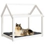 Cama para perros madera maciza de pino blanco 101x70x90 cm en Camas para perros | Comprar online en Foru.es