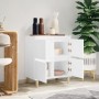 Aparador de madera contrachapada blanco 60x35x70 cm de vidaXL, Aparadores - Ref: Foro24-821156, Precio: 70,59 €, Descuento: %