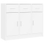 Aparador de madera de ingeniería blanco 91x28x75 cm de vidaXL, Aparadores - Ref: Foro24-823008, Precio: 116,78 €, Descuento: %
