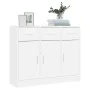 Aparador de madera de ingeniería blanco 91x28x75 cm de vidaXL, Aparadores - Ref: Foro24-823008, Precio: 112,46 €, Descuento: %