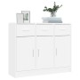 Aparador de madera de ingeniería blanco 91x28x75 cm de vidaXL, Aparadores - Ref: Foro24-823008, Precio: 116,78 €, Descuento: %