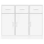 Aparador de madera de ingeniería blanco 91x28x75 cm de vidaXL, Aparadores - Ref: Foro24-823008, Precio: 112,46 €, Descuento: %