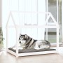Cama para perros madera maciza de pino blanco 111x80x100 cm en Camas para perros | Comprar online en Foru.es