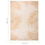 Alfombra de exterior tejido plano estampado de hoja 140x200 cm de vidaXL, Alfombras - Ref: Foro24-340859, Precio: 48,27 €, De...