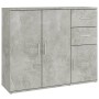 Aparador de madera contrachapada gris hormigón 91x29,5x75 cm de vidaXL, Aparadores - Ref: Foro24-823273, Precio: 93,92 €, Des...