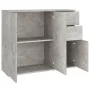 Concrete gray plywood sideboard 91x29.5x75 cm by vidaXL, Sideboards - Ref: Foro24-823273, Price: 88,78 €, Discount: %