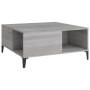 Mesa de centro madera contrachapada gris Sonoma 80x80x36,5 cm de vidaXL, Mesas de centro - Ref: Foro24-821106, Precio: 76,05 ...