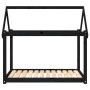 Cama para perros madera maciza de pino negro 111x80x100 cm en Camas para perros | Comprar online en Foru.es