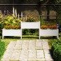 Jardinera madera maciza de pino blanco 245,5x44x75 cm en Macetas y jardineras | Comprar online en Foru.es