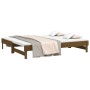 Sofá cama extraíble madera de pino marrón miel 2x(80x200) cm de vidaXL, Camas y somieres - Ref: Foro24-823387, Precio: 137,12...