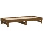 Sofá cama extraíble madera de pino marrón miel 2x(80x200) cm de vidaXL, Camas y somieres - Ref: Foro24-823387, Precio: 137,12...