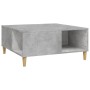 Mesa de centro madera contrachapada gris hormigón 80x80x36,5 cm de vidaXL, Mesas de centro - Ref: Foro24-821096, Precio: 56,7...