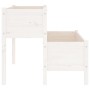 Jardinera de madera de pino maciza blanca 110x84x75 cm en Macetas y jardineras | Comprar online en Foru.es