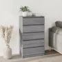 Kommode aus grauem Sonoma-Sperrholz, 60 x 36 x 103 cm von vidaXL, Schubladen - Ref: Foro24-823022, Preis: 101,20 €, Rabatt: %