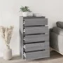 Kommode aus grauem Sonoma-Sperrholz, 60 x 36 x 103 cm von vidaXL, Schubladen - Ref: Foro24-823022, Preis: 101,20 €, Rabatt: %