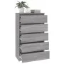 Kommode aus grauem Sonoma-Sperrholz, 60 x 36 x 103 cm von vidaXL, Schubladen - Ref: Foro24-823022, Preis: 101,20 €, Rabatt: %